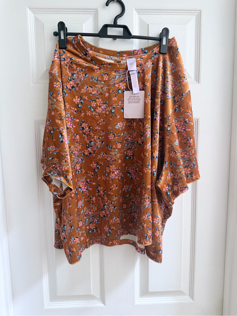 Savage X Fenty Rust Floral Crop Top